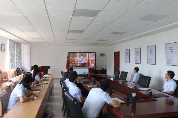 泓源公司集中收看庆祝中国共产党成立100周年大会实况(图2) 泓源公司集中收看庆祝中国共产党成立100周年大会实况(图2)