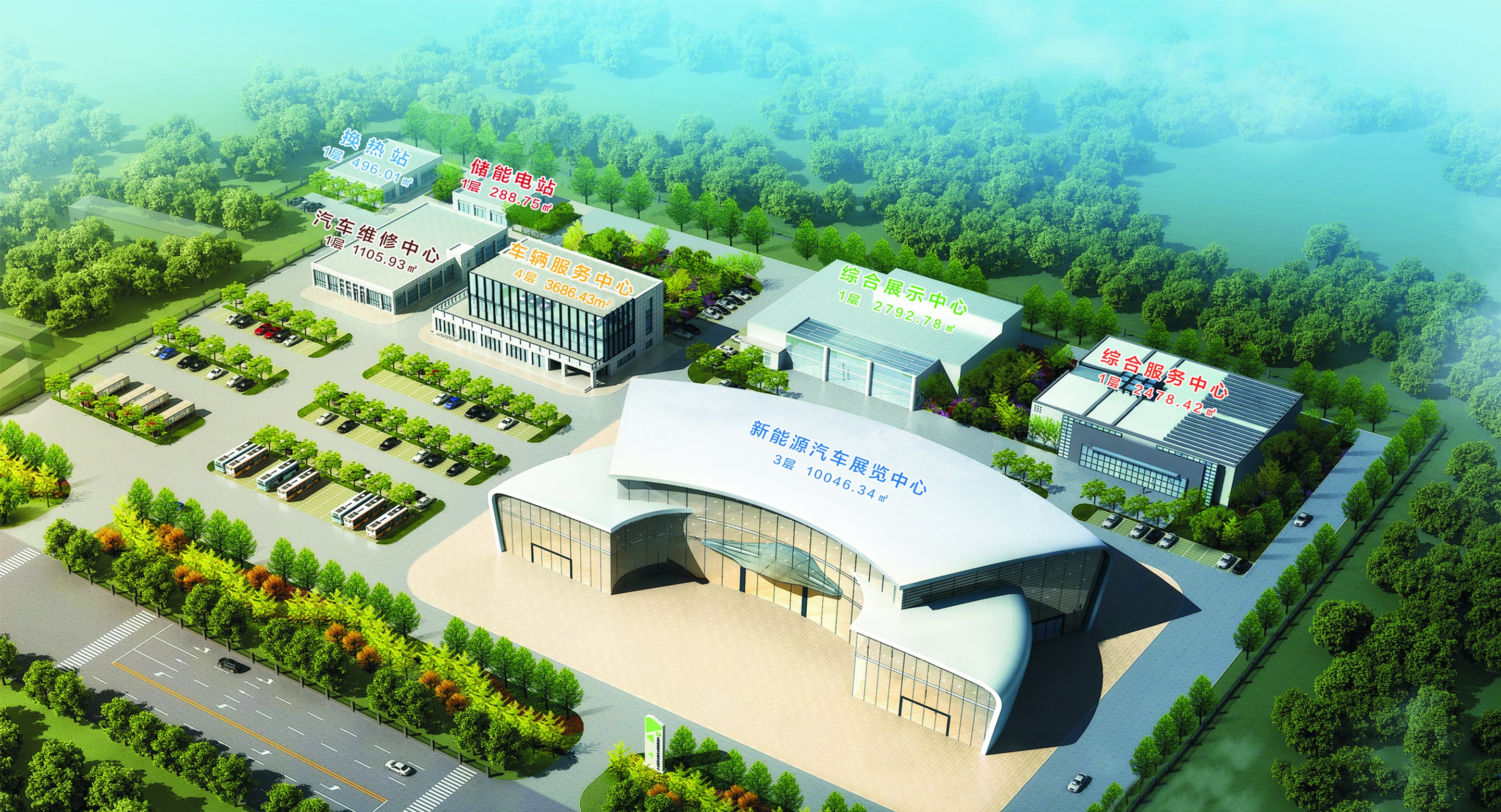 平凉过境车辆综合服务中心项目(图1) 平凉过境车辆综合服务中心项目(图1)